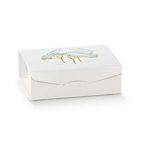 GIFT 80X80X30 INTRECCI VERDE ST. CALDO CINSERTO